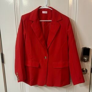 NWOT Pink Lily oversized red blazer.